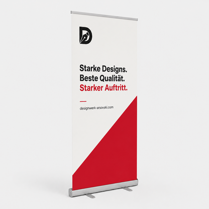 Budget Roll-Up Banner – Hochwertiges Werbedisplay für Messen, Events & Unternehmen